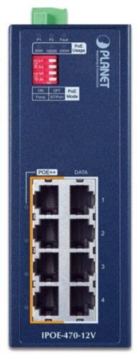 IP30 Industrial 4-Port Gigabit 802.3bt (240) PoE++  Injector