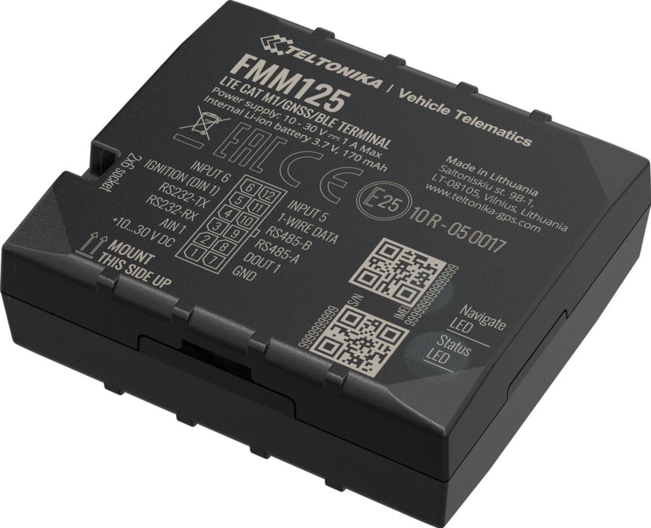 FMM125 CAT M1/GSM/GNSS/BLE-Terminal, RS-485 & RS-232, Pufferbatterie