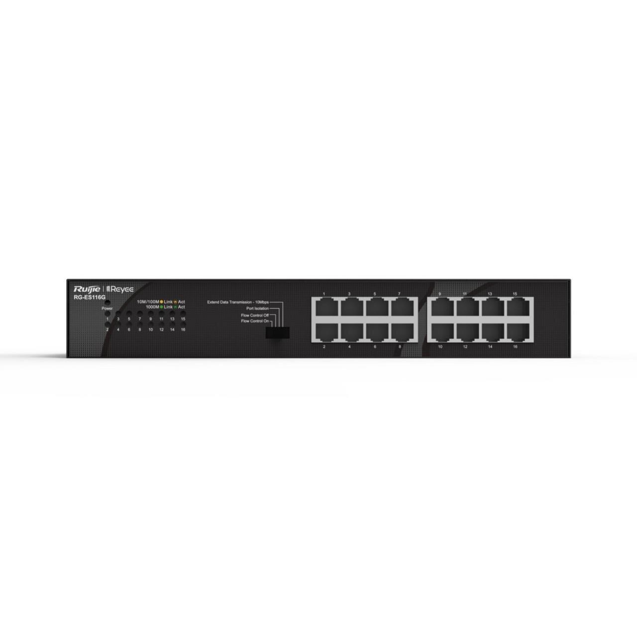 Reyee 16-Port 1Gbit unmanaged Switch, Metallgehäuse