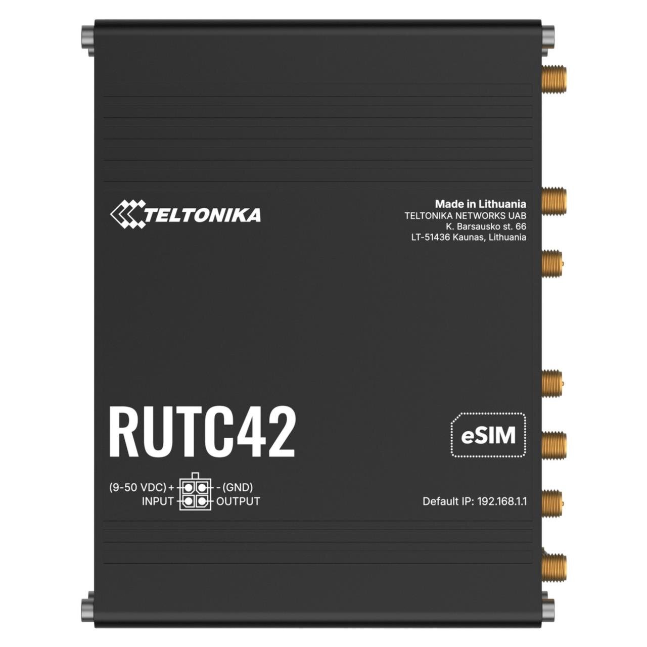 RUTC42 - Dual Modem, LTE CAT 4 Edge Router, Wi-Fi 6