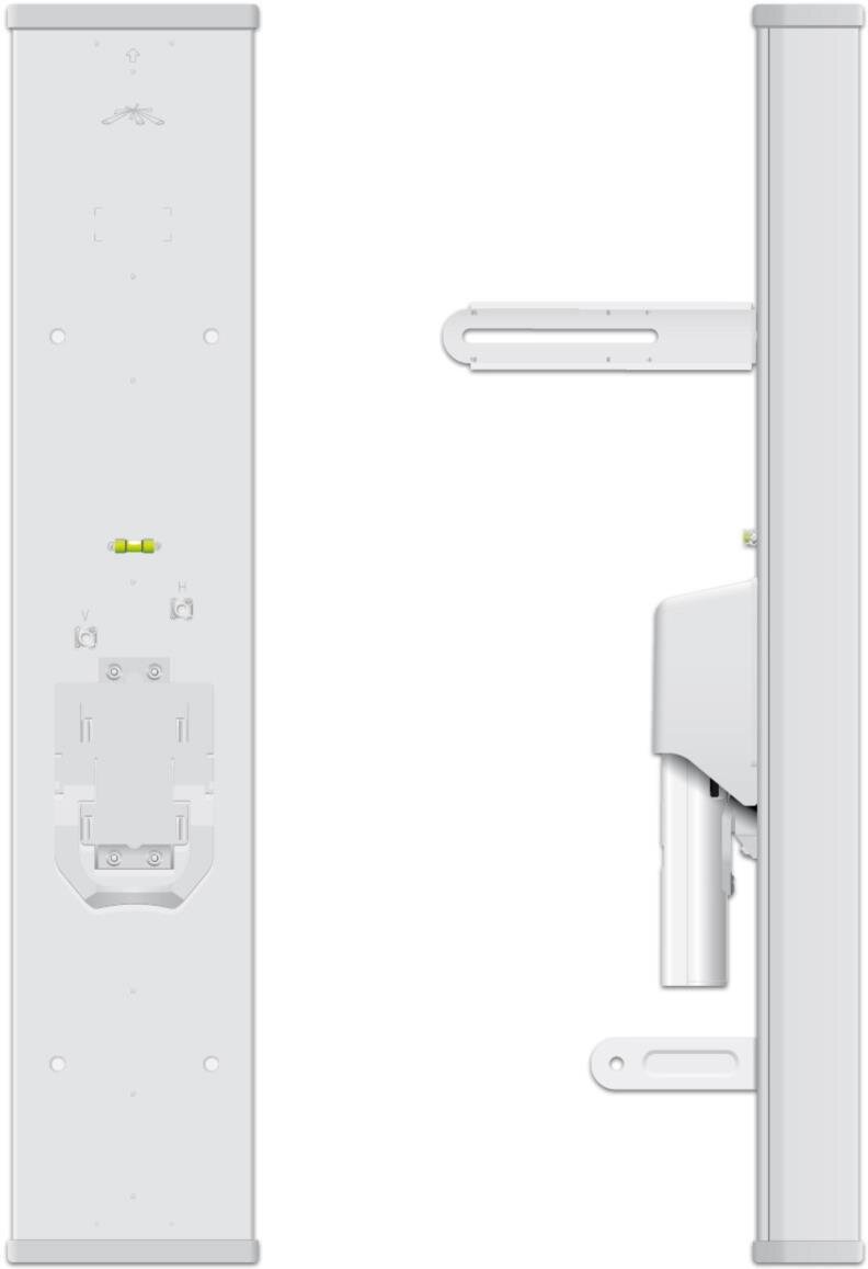 3.3-3.8 GHz airMAX Sektorantenne, 18 dBi,120° mit Rocket Kit