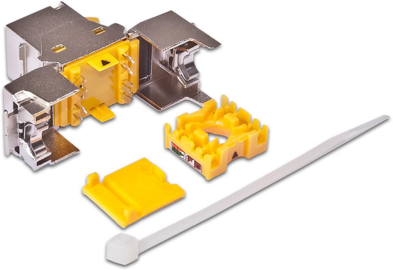 Wirewin KAT6A 10 Gigabit Ethernet Keystone Modul, geschirmt
