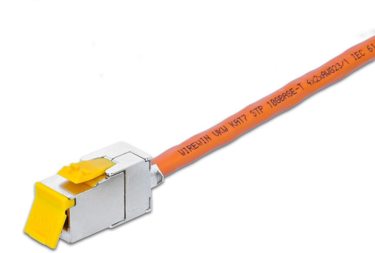 KAT6A 10 Gigabit Ethernet SLIM Keystone Modul