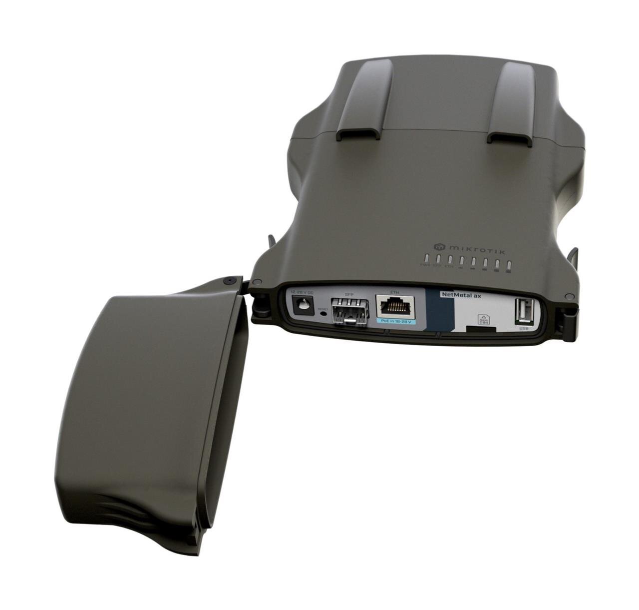 NetMetal ax mit 800 MHz CPU, WiFi 6, 256MB, 1xGbit, 1xSFP, NanoSIM