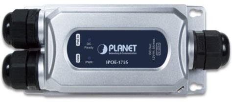 Industrial IP67 802.3bt PoE++ Splitter (DC 12V, -40 - +75°C)