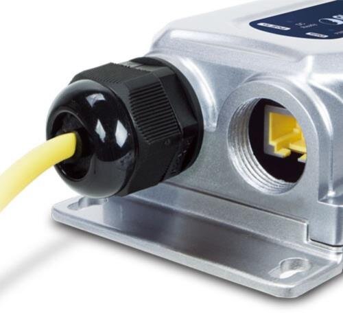 Industrial IP67 802.3bt PoE++ Splitter (DC 12V, -40 - +75°C)