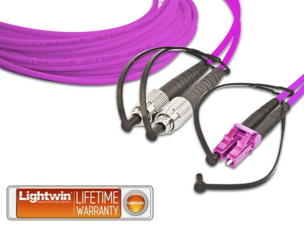 High Quality Duplex LWL Patchkabel, MM OM4, FC - LC 
