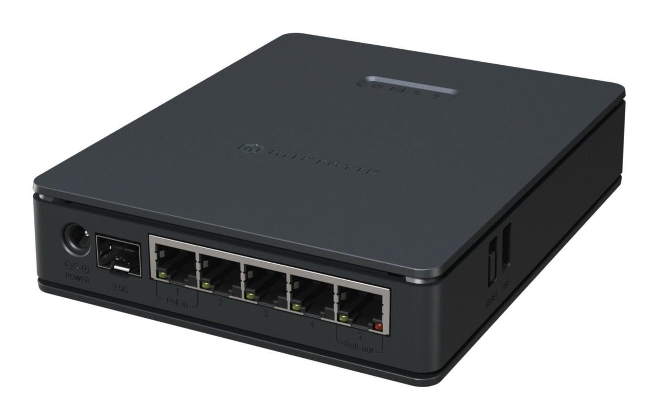 hAP ax S mit 950 MHz CPU, 512MB Ram, 5x Gbit LAN, WiFi-6