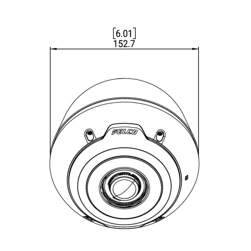 Keil-Wandhalterung für 180 Fisheye