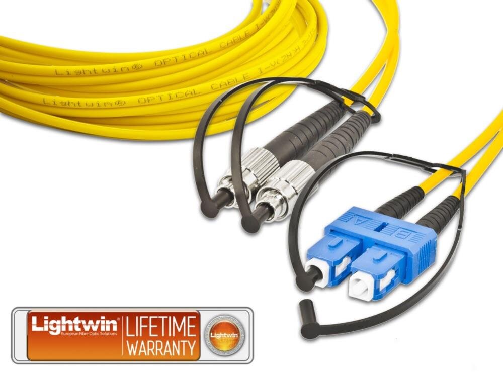 High Quality Duplex LWL Patchkabel, SM, FC - SC