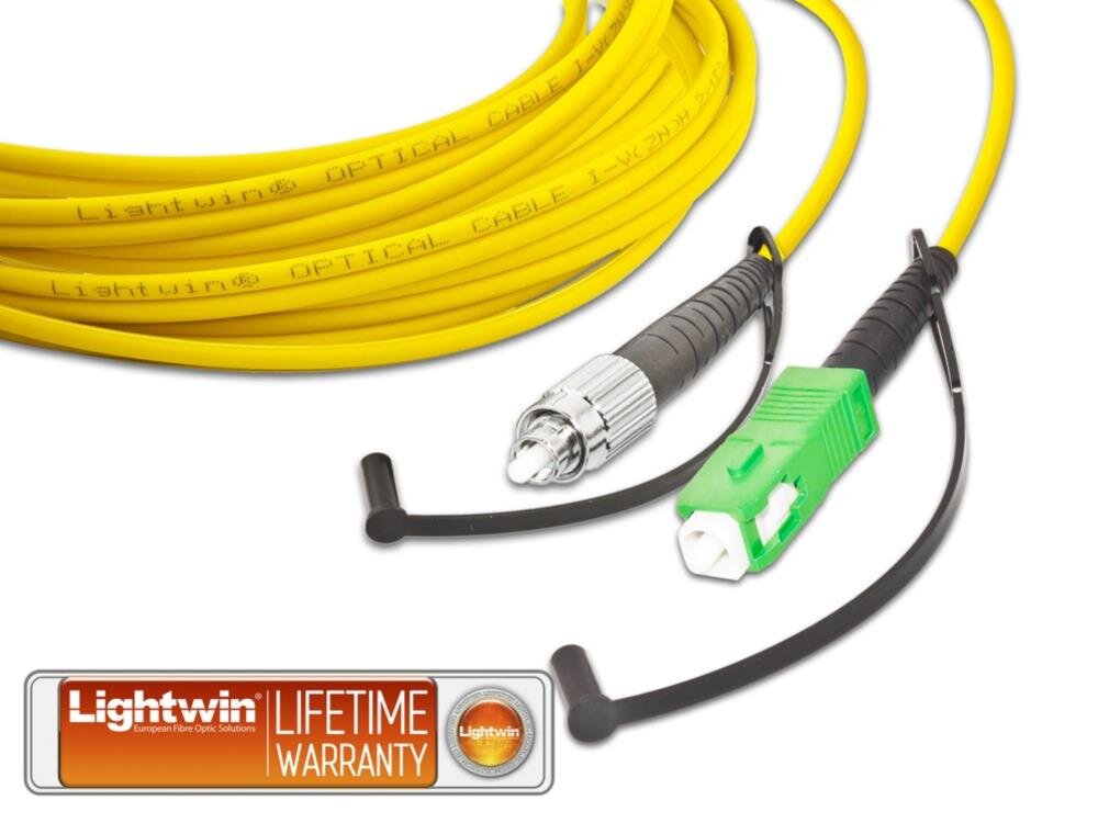 High Quality Simplex LWL Patchkabel, SM, FC - SC/APC
