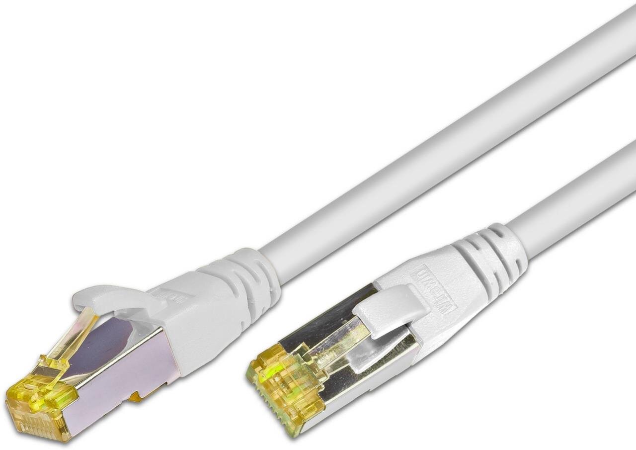 KAT6A HQ Patchkabel, S/FTP, LSOH, Lifetime Warranty, weiss