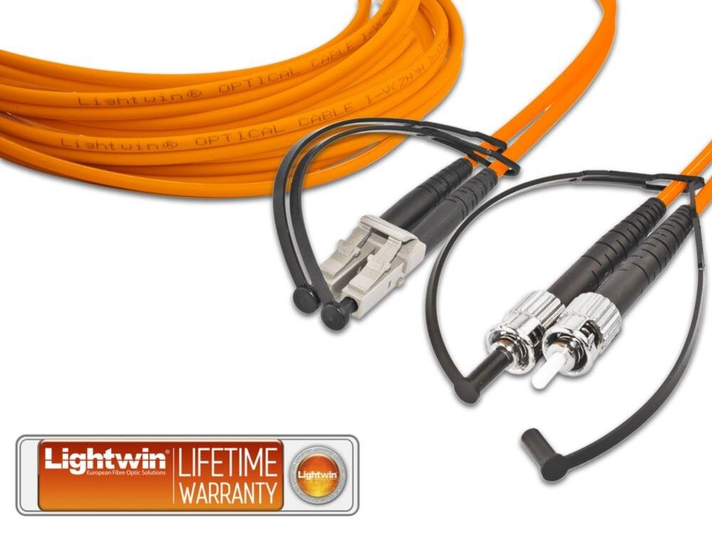 High Quality Duplex LWL Patchkabel, MM OM2, LC - ST 