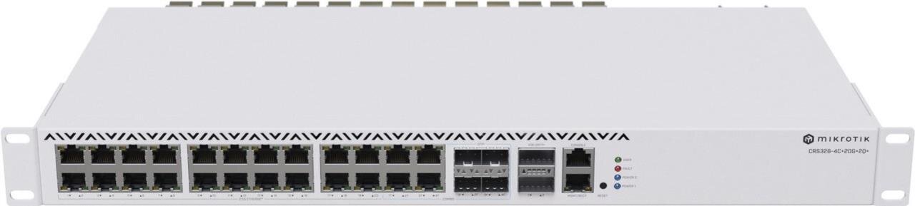 CRS326-4C+20G+2Q+R - Top-of-the-Line Switch, 20x 2.5Gbit, 4x SFP+ Combo, 2xQSFP+
