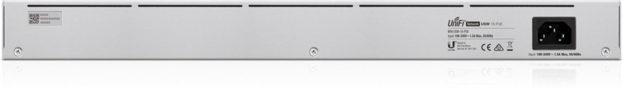 UniFi USW PoE 802.3at 16-Port Gigabit Switch mit 2x SFP, lüfterlos