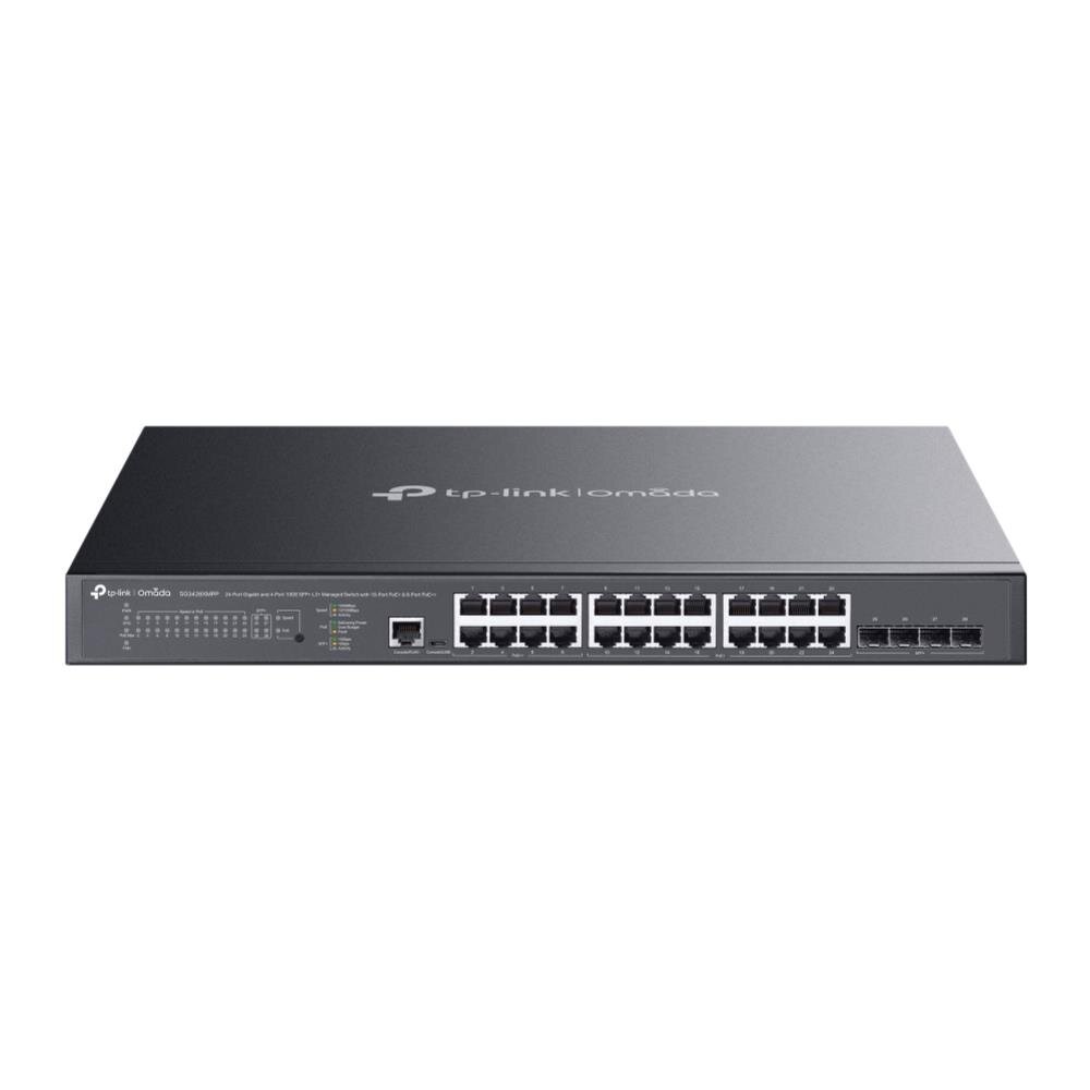 Omada 24-Port Gigabit, 4x 10GE SFP+ L2+ Managed Switch mit 16x PoE+ / 8x PoE++