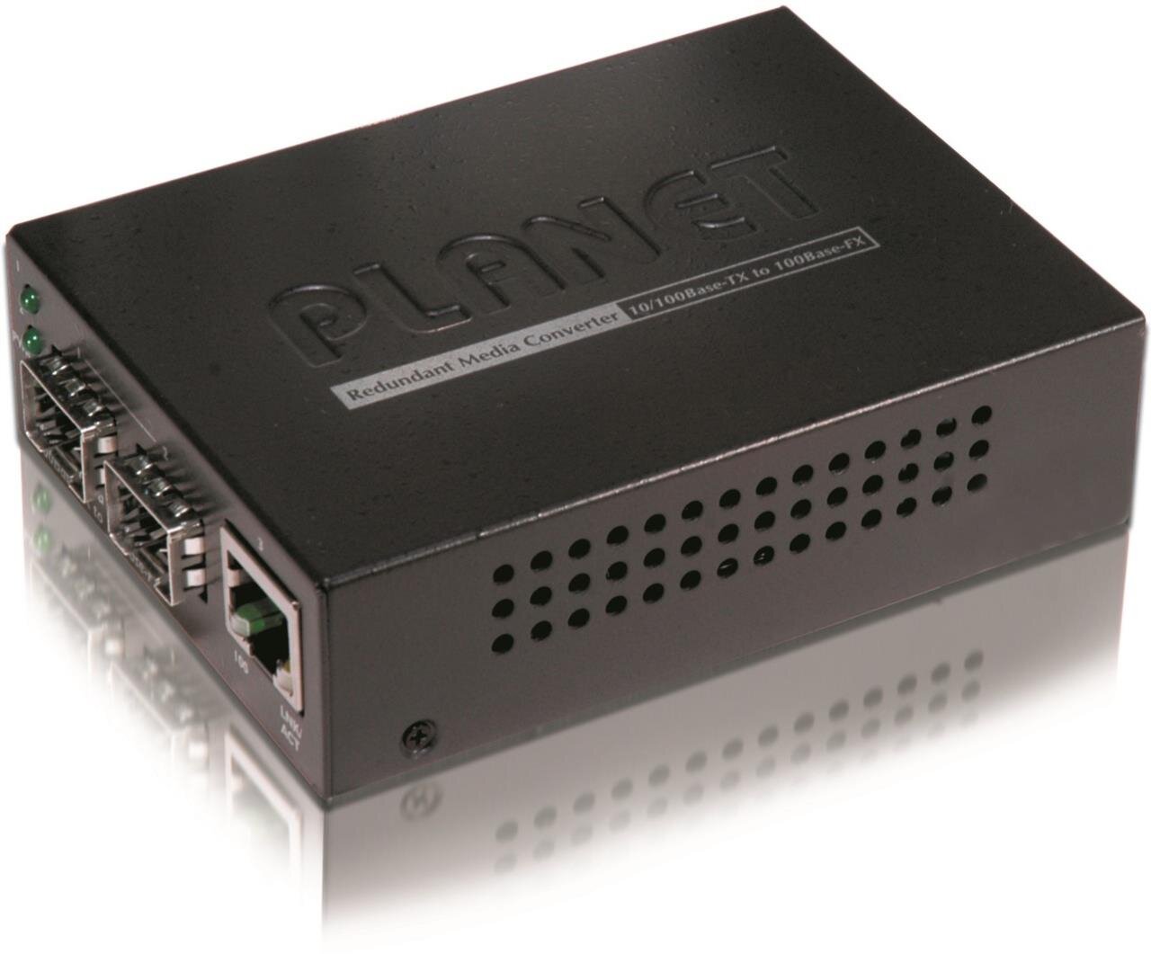 1-Port 10/100TX - 2-Port 100Base-FX(SFP) Switch/Redundant