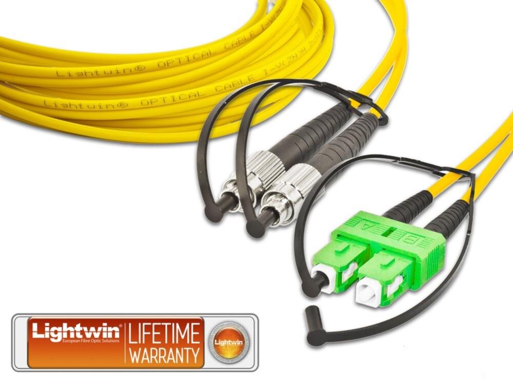 High Quality Duplex LWL Patchkabel, SM, FC - SC/APC