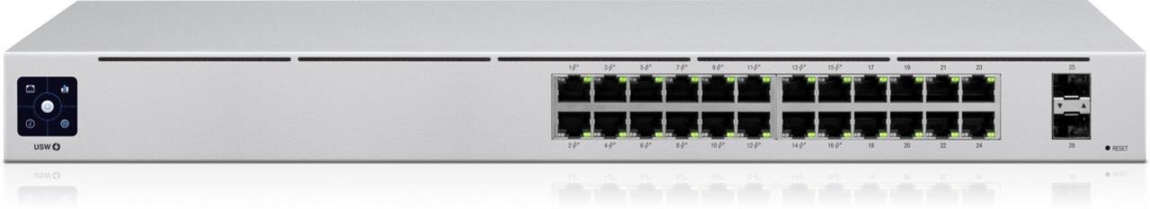 UniFi USW PoE 802.3at 24-Port Gigabit Switch mit SFP, lüfterlos