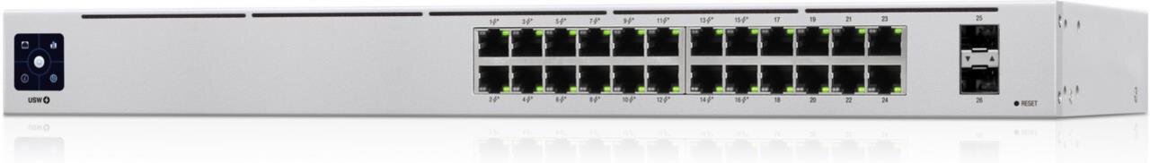 UniFi USW PoE 802.3at 24-Port Gigabit Switch mit SFP, lüfterlos