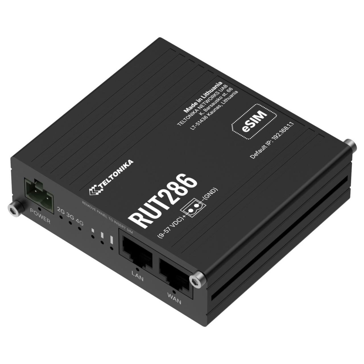 RUT286 - Industrial Global LTE CAT.4 Router, RS232 & RS485