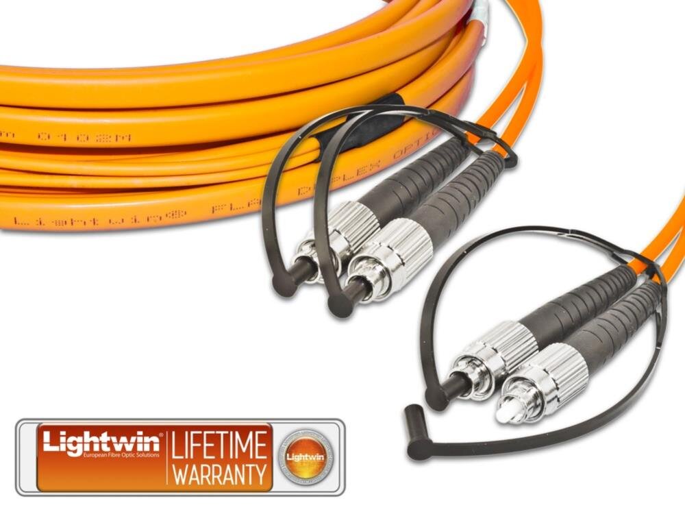 High Quality Flat-Duplex LWL Patchkabel, MM OM2, FC - FC