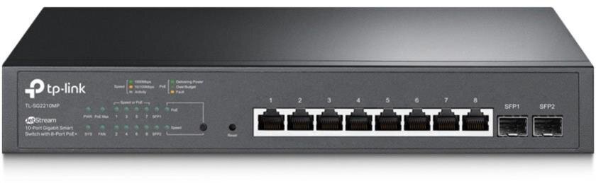 Jetstream-8-Port-Gigabit-Smart-PoE-Switch mit 2 SFP-Slots