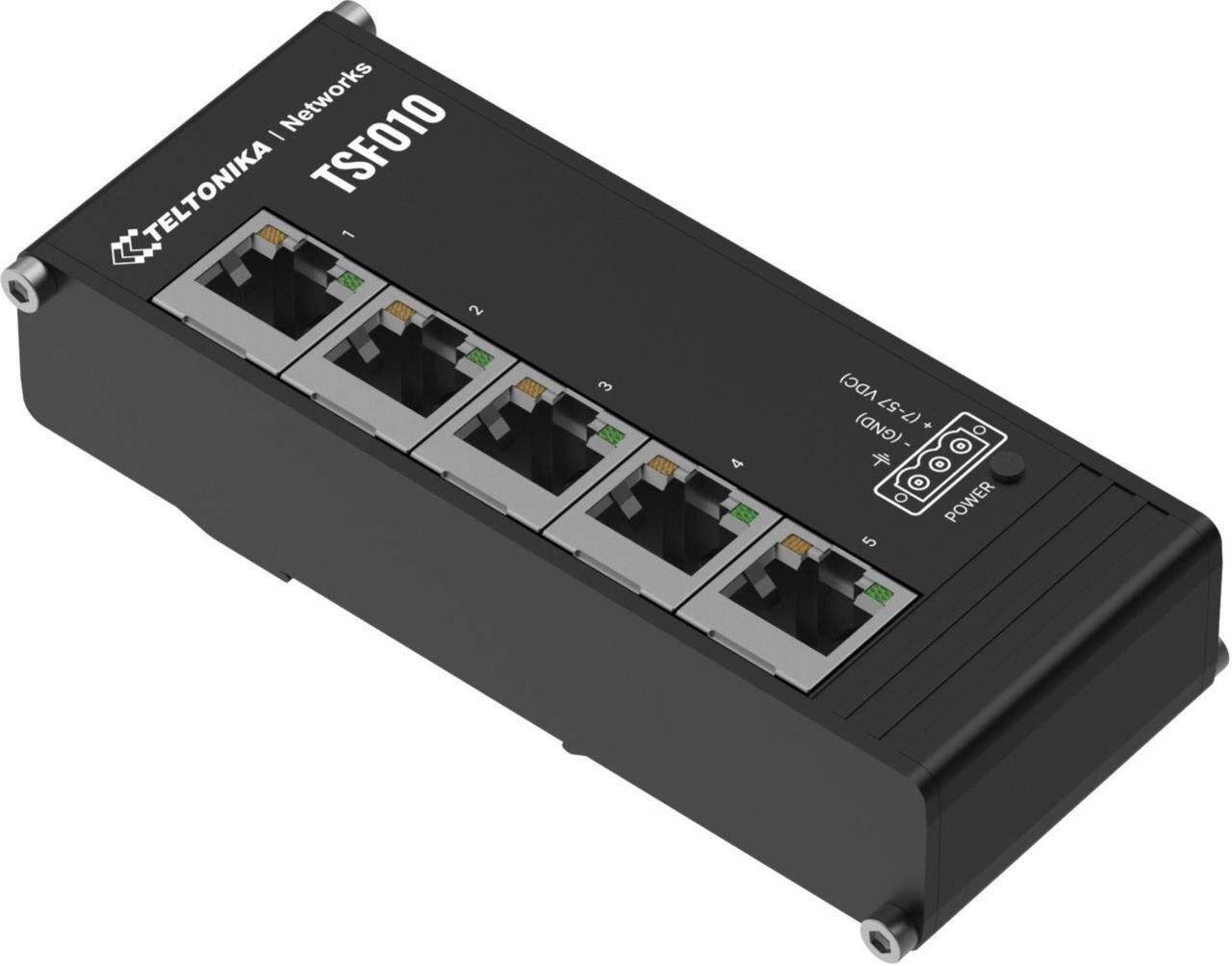 IP30 Industrie 5-Port 100 Mbit unmanaged Flat-Switch, -40°C - +75°C