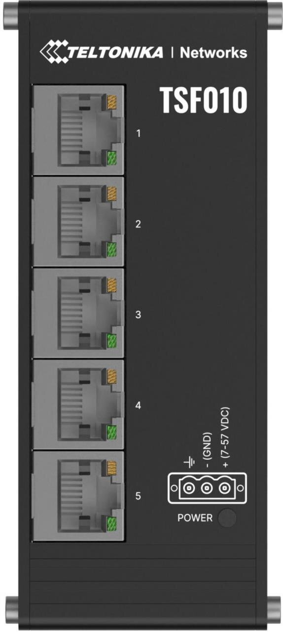 IP30 Industrie 5-Port 100 Mbit unmanaged Flat-Switch, -40°C - +75°C