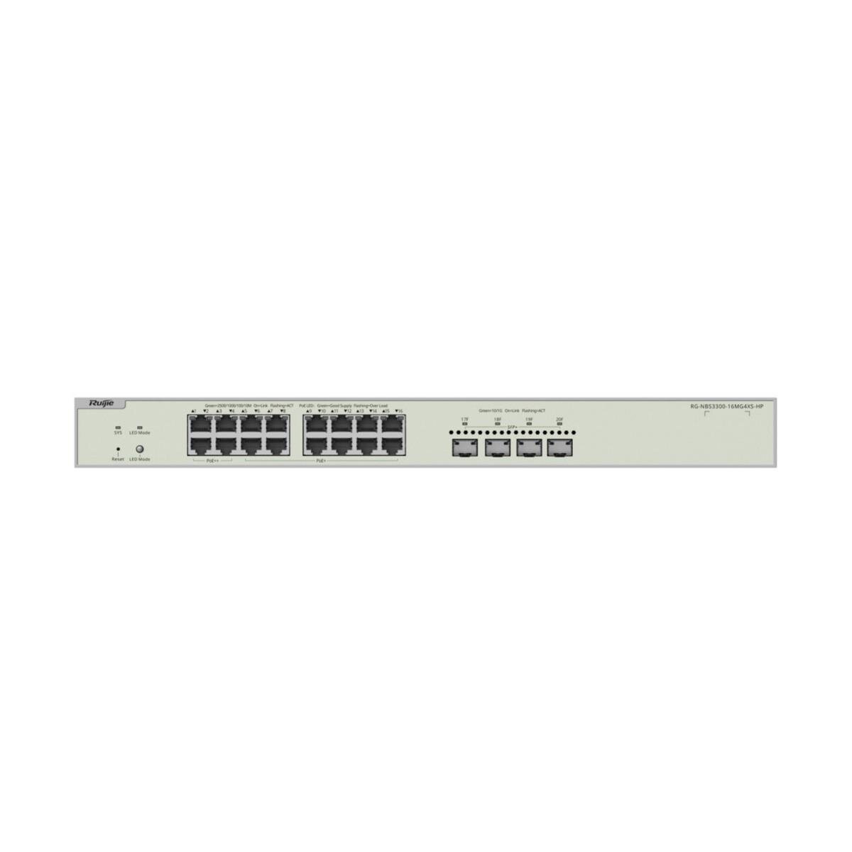 16-Port Multi-Gigabit Layer 2 Managed Switch, 4x PoE++, 12x PoE+, 4x SFP+