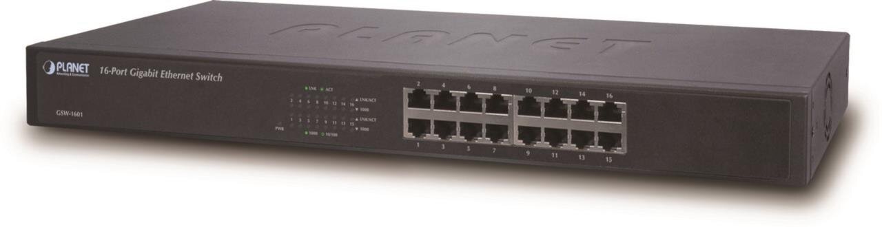 16-Port 10/100/1000Mbps unmanaged Gigabit Ethernet Switch