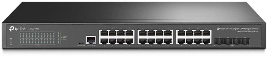 JetStream™ 24-Port Gigabit L2+ Managed Switch mit 4 10GE SFP+ Slots