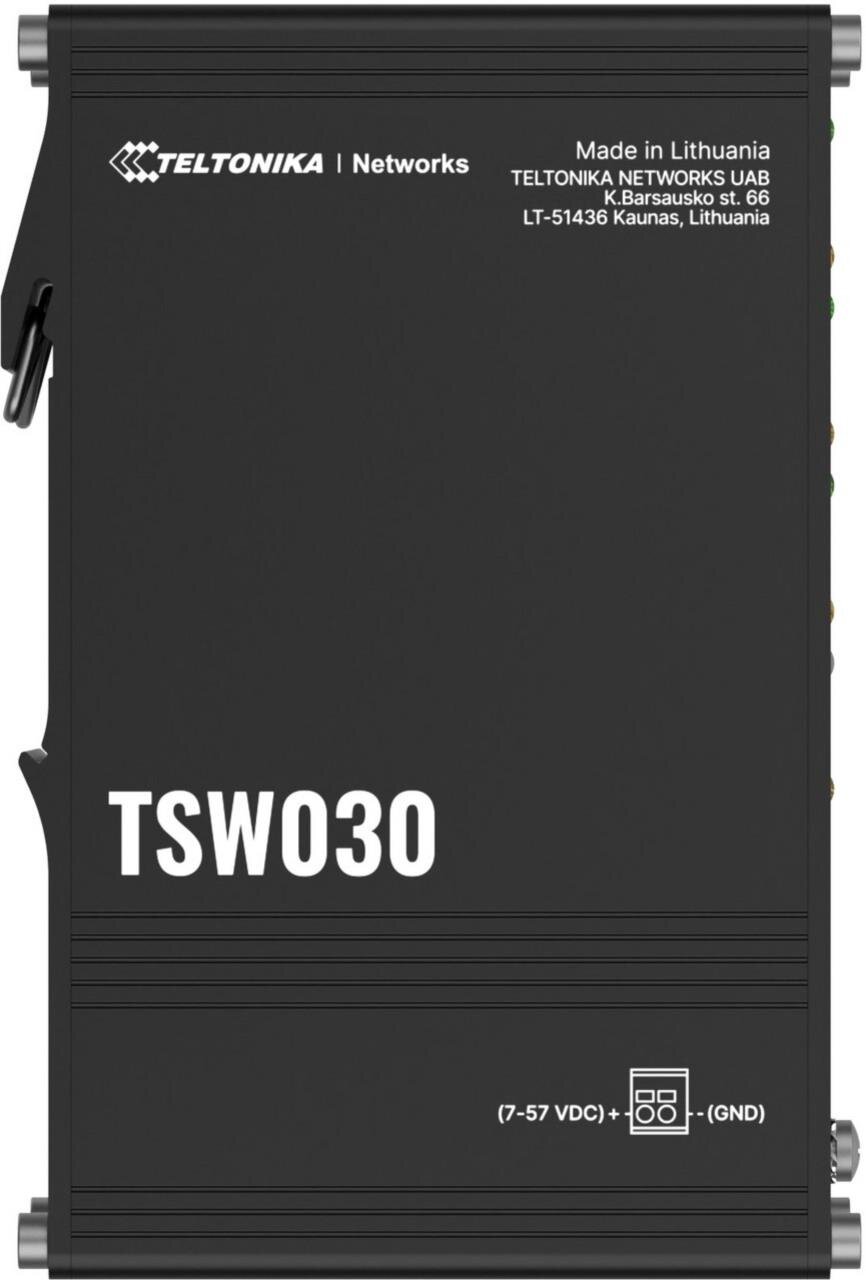 IP30 Industrie 8-Port 100 Mbit unmanaged Hutschienen-Switch, -40°C - +75°C
