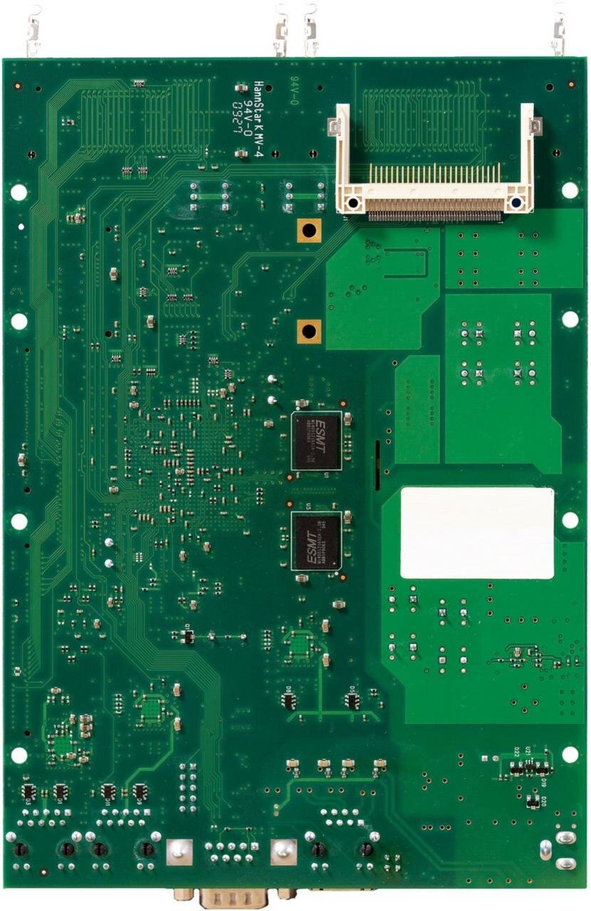 RB800 mit MPC8544 800MHz CPU, 256MB RAM, 3xGbit, 4x miniPCI, 1x miniPCIe