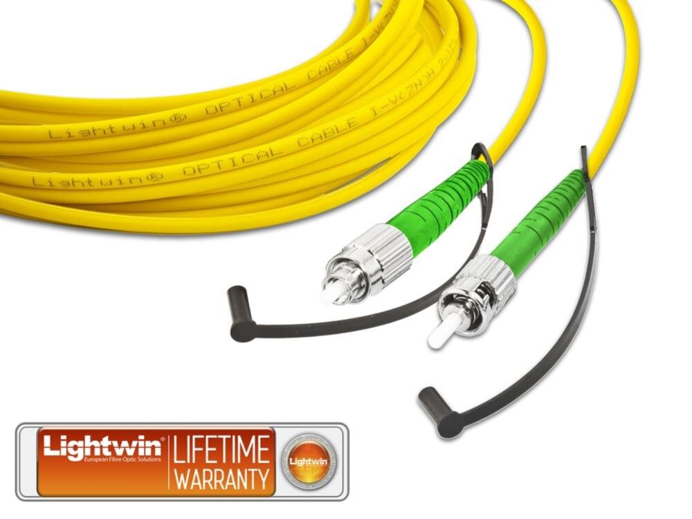 High Quality Simplex LWL Patchkabel, SM, FC/APC - ST/APC
