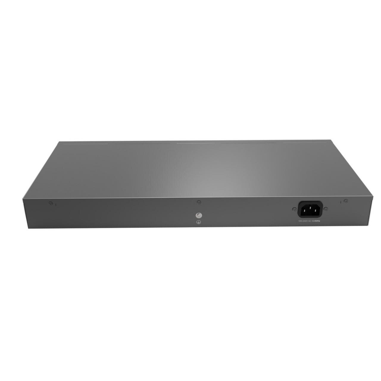 Reyee 16-Port 10/100Mbps, 2x 1Gbit unmanaged Switch, PoE, 120W