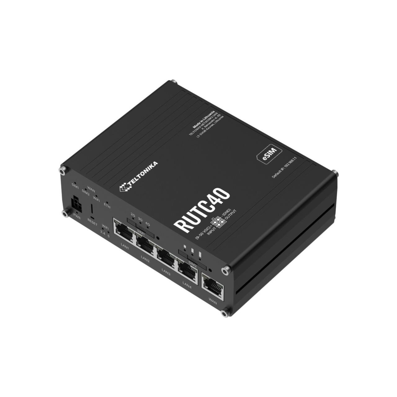 RUTC40 - Global 4G CAT 4 Edge Router, Wi-Fi 6