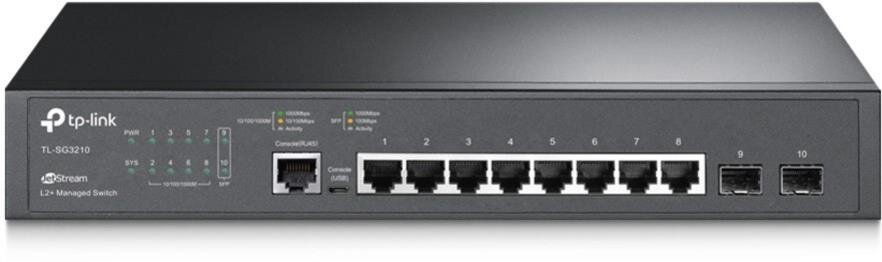JetStream™ 8-Port Gigabit L2+ Managed Switch mit 2 SFP Slots