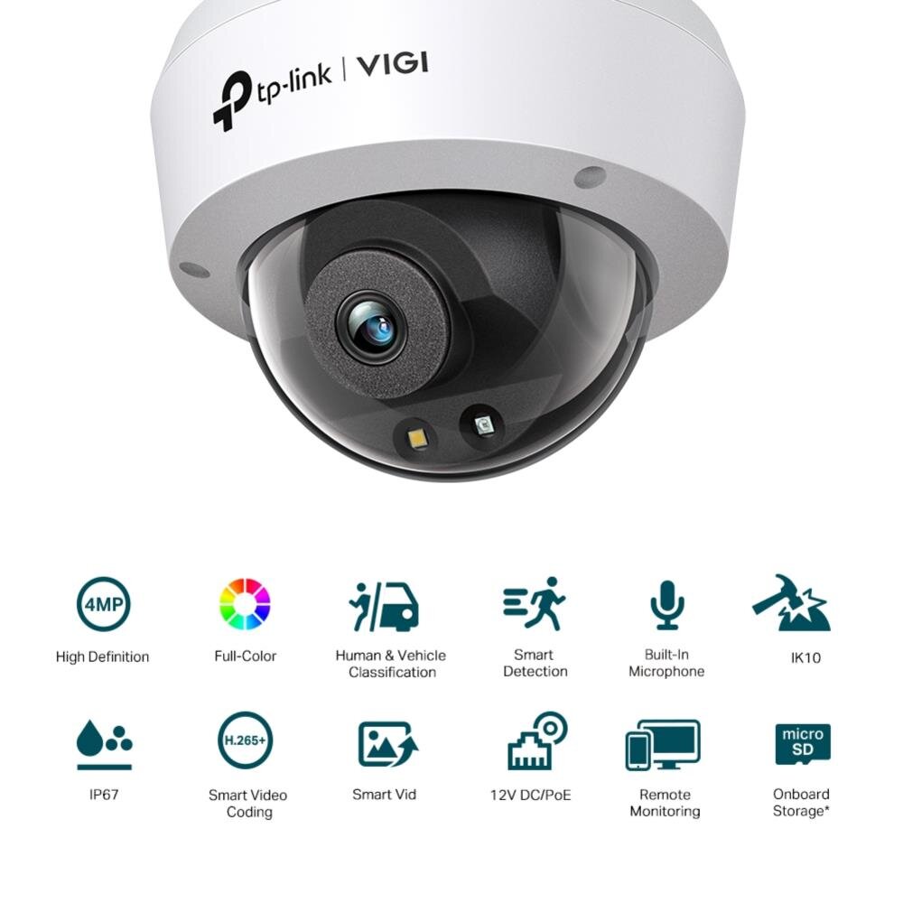 VIGI 4MP Full-Color Dome Netzerk Kamera