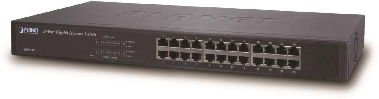 24-Port 10/100/1000Mbps Unmanaged Gbit Ethernet Switch