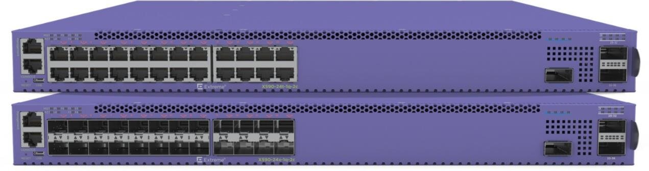 ExtremeSwitching X590, leistungsstarker 24-Port 10Gb Aggregations Switch