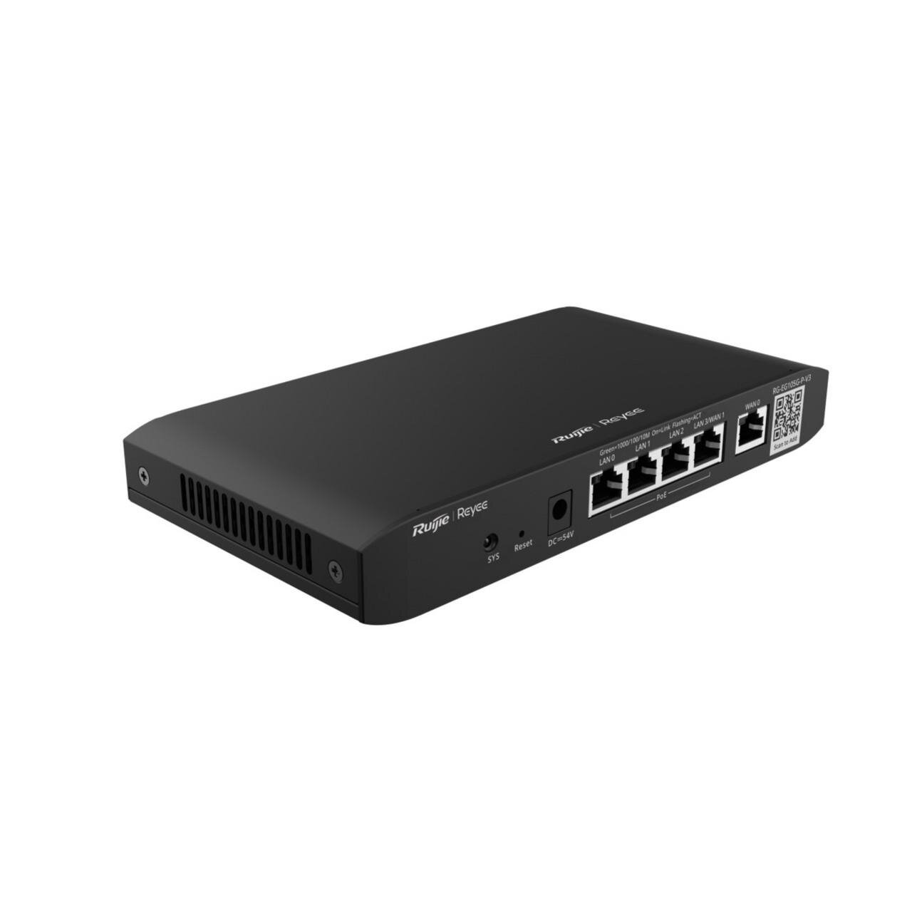 Reyee Cloud Managed Router PoE Router, 5x Gbit, 4x PoE-Out, SNMP