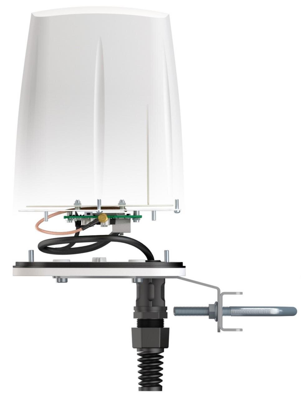 QuSpot für TRB140 ohne Gehäuse, IP67 Outdoor Gehäuse mit LTE Omni-Antenne