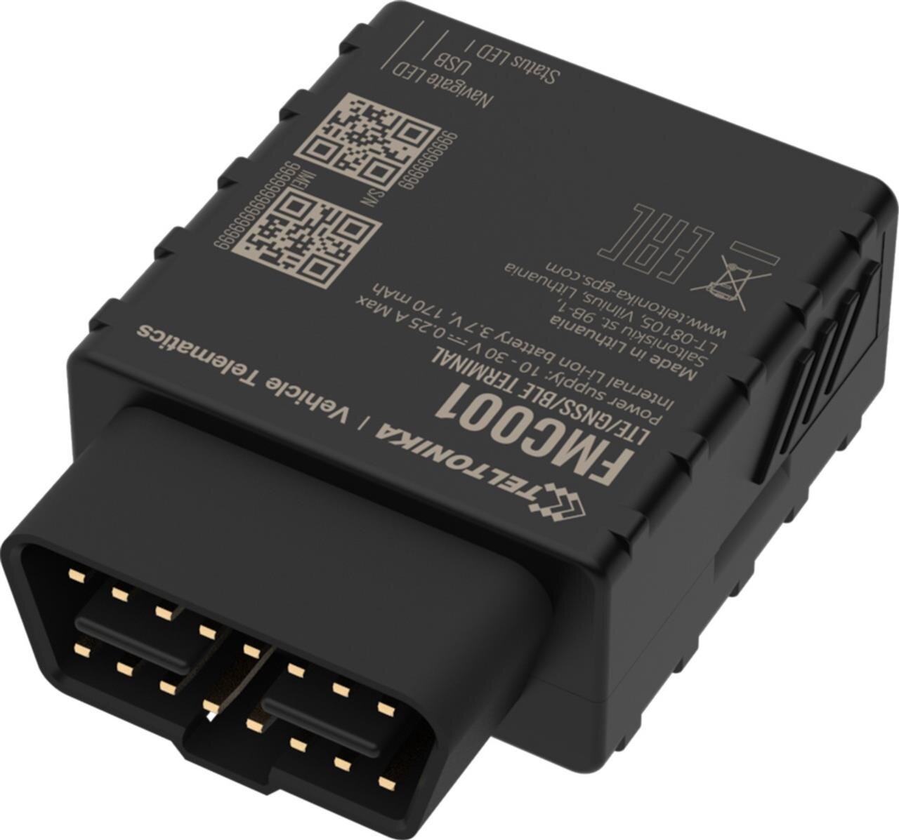 FMC001 LTE / GNSS / BLE Plug-and-Play-OBD-Tracker