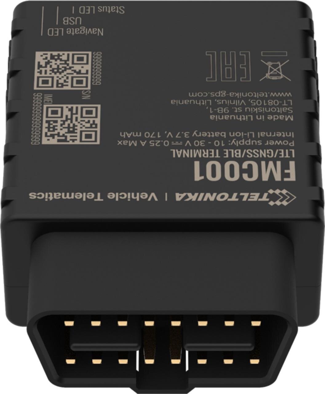 FMC001 LTE / GNSS / BLE Plug-and-Play-OBD-Tracker