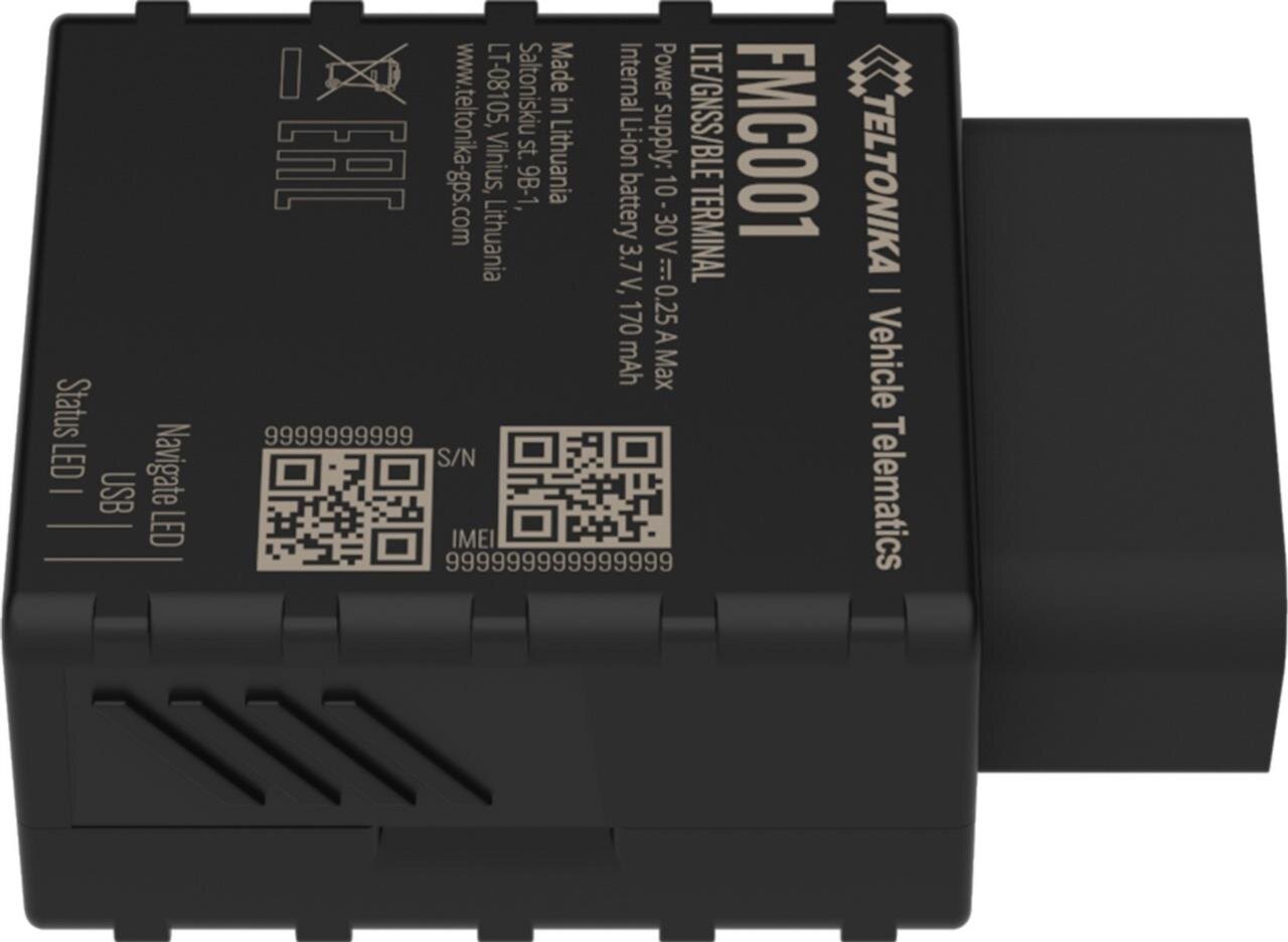 FMC001 LTE / GNSS / BLE Plug-and-Play-OBD-Tracker