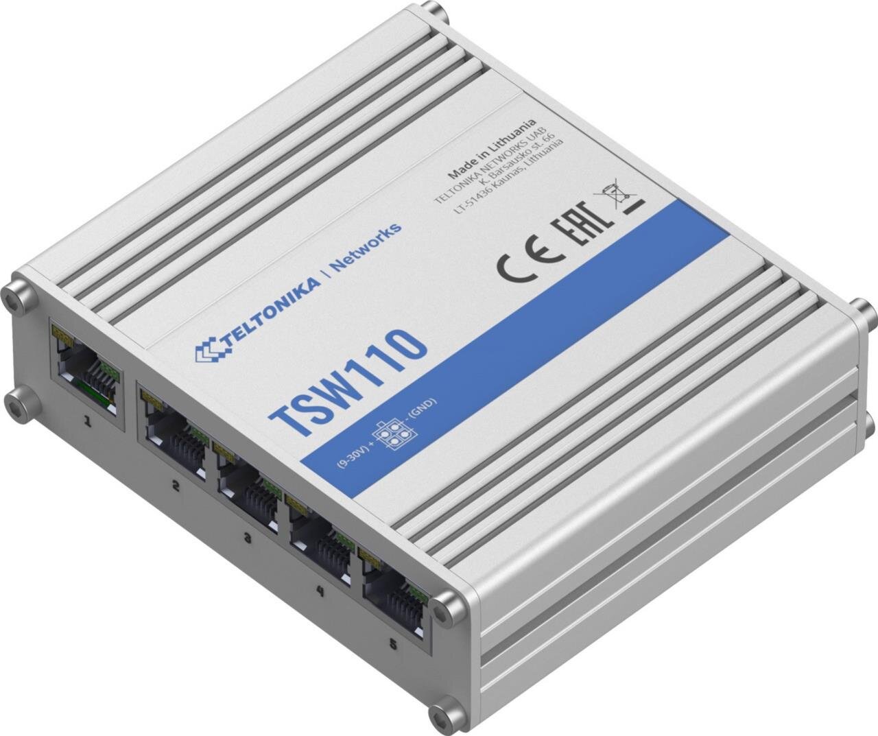 IP30 Industrie 5-Port 1Gbit Passiv-PoE unmanaged Switch, -40°C - +75°C