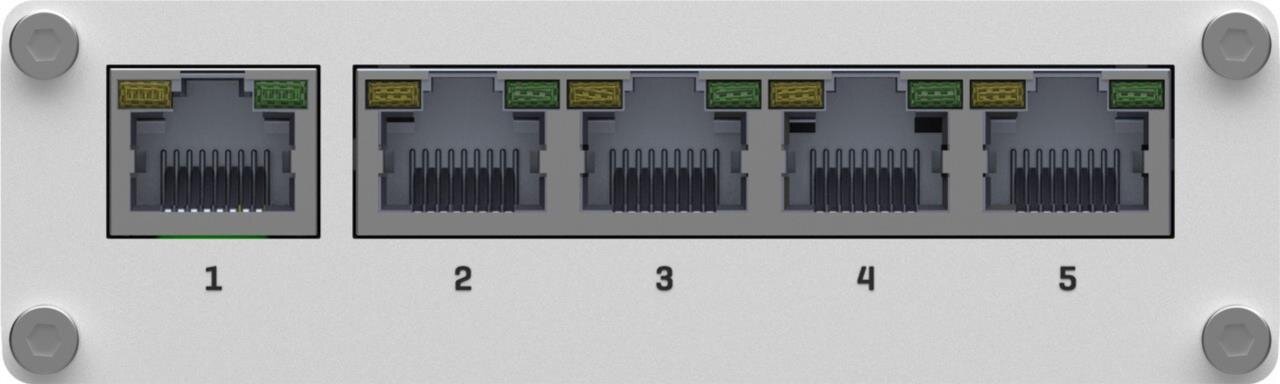 IP30 Industrie 5-Port 1Gbit Passiv-PoE unmanaged Switch, -40°C - +75°C