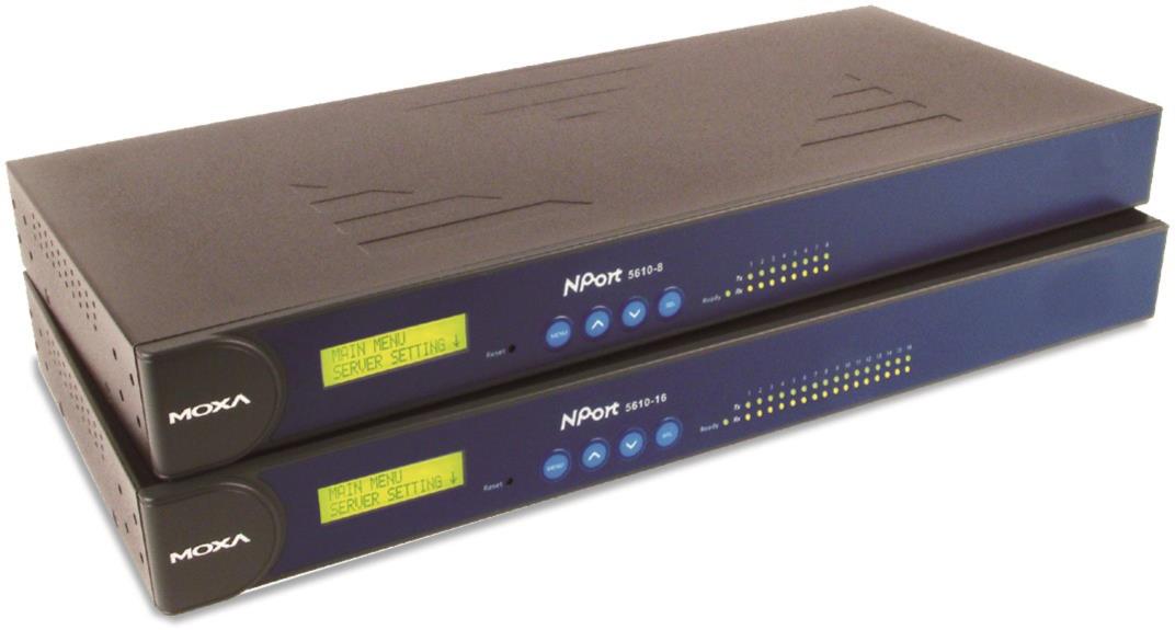 NPort® 5600 RS-232/422/485 Rackmount Serial Device Server