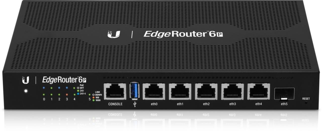 EdgeRouter 6P, 6-Port Router, PoE Support